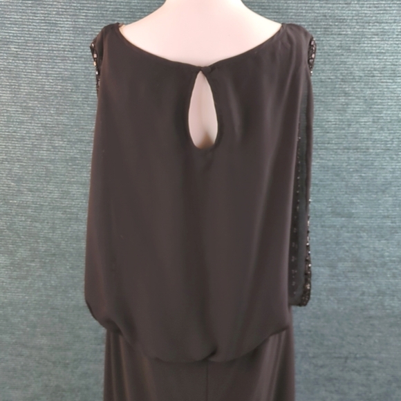 Scarlett Nite Sleeveless Cocktail Evening Dress With Beaded Detail - Picture 7 of 13